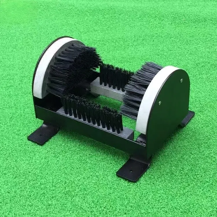 Limpiador de botas de acero inoxidable resistente, limpiador de barro para exteriores con cerdas resistentes, perfecto para entradas, patios y jardines, duradero y fácil de usar