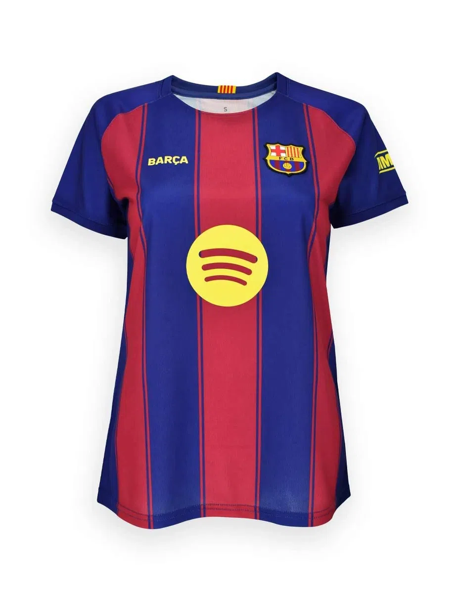 FC Barcelona FCB Camiseta Alexia 2025-26 para Mujer – Réplica Oficial(Alexia) Tallas Mujer Disponibles: XS, S, M, L, XL