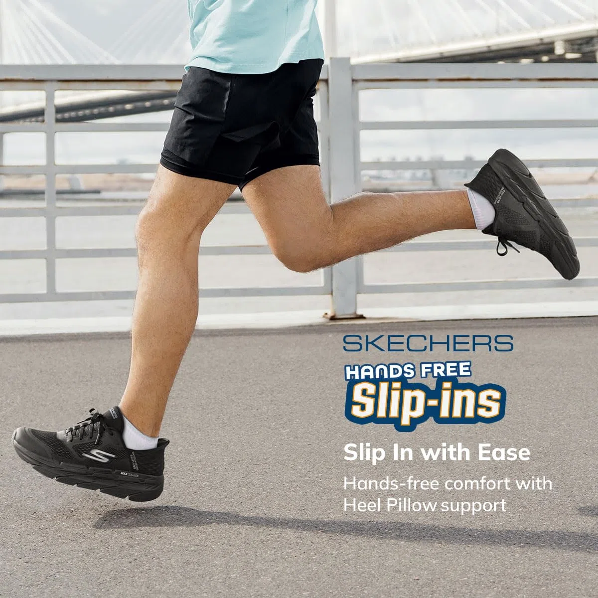 Skechers MAX Cushioning Slip-ins – Zapatillas de Entrenamiento Atlético para Caminar con Espuma Viscoelástica ZapatillasHombre