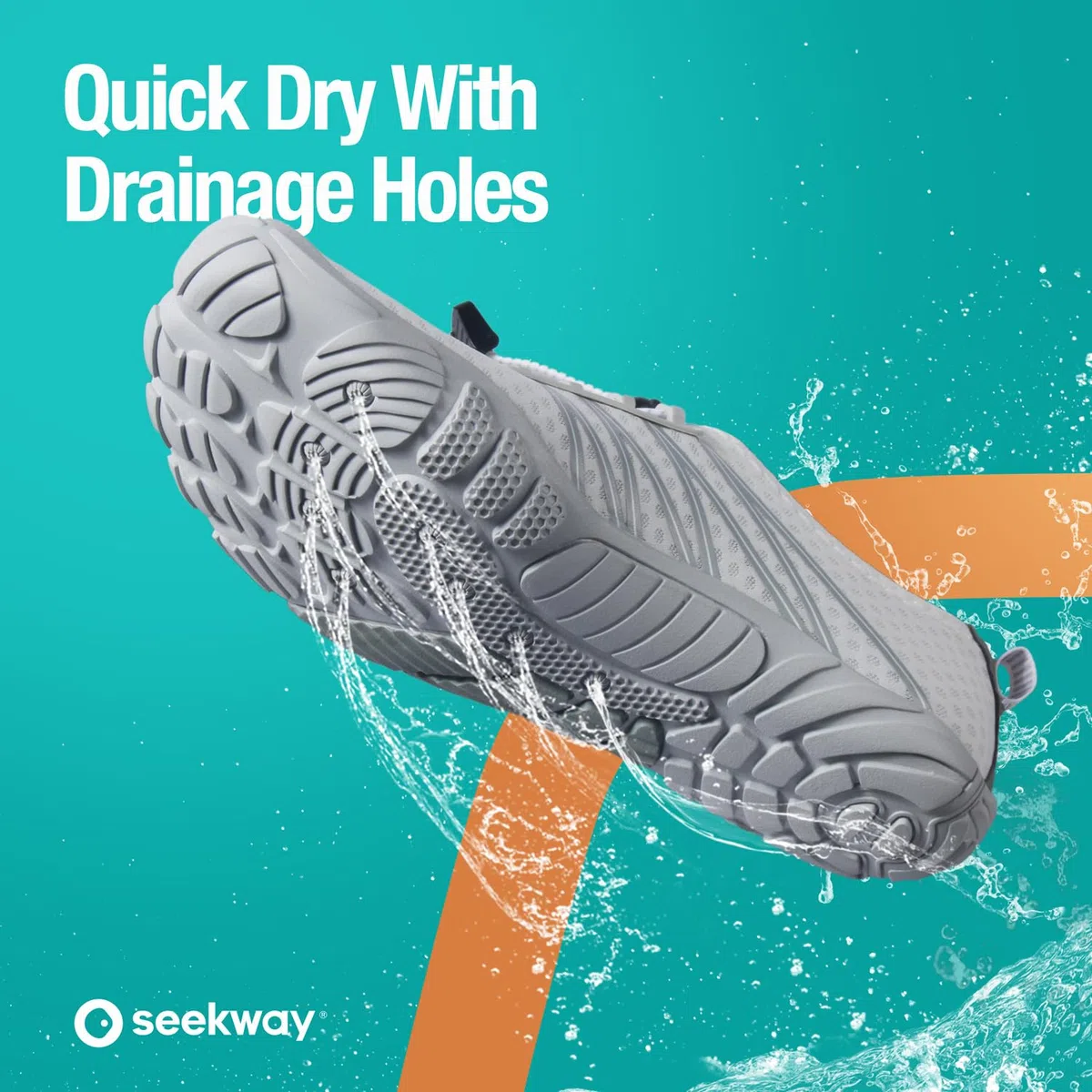 SEEKWAY Zapatos de agua para hombres y mujeres adultos, de secado rápido, para playa, natación, río, piscina, lago, senderismo, kayak, surf