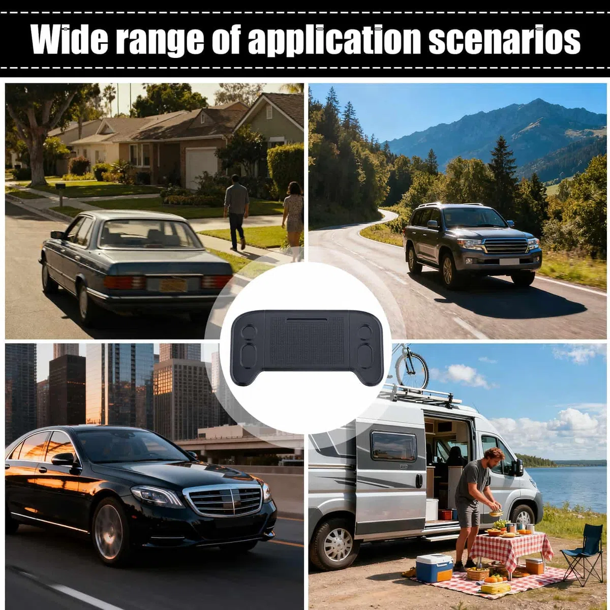 Mesa Para Volante De Coche Accesorios Automotrices Plegables | Bandeja Para Portátil De Vehículo Para Conductores Viajeros Desplazamientos Diarios Viajes Por Carretera Camping SUVs