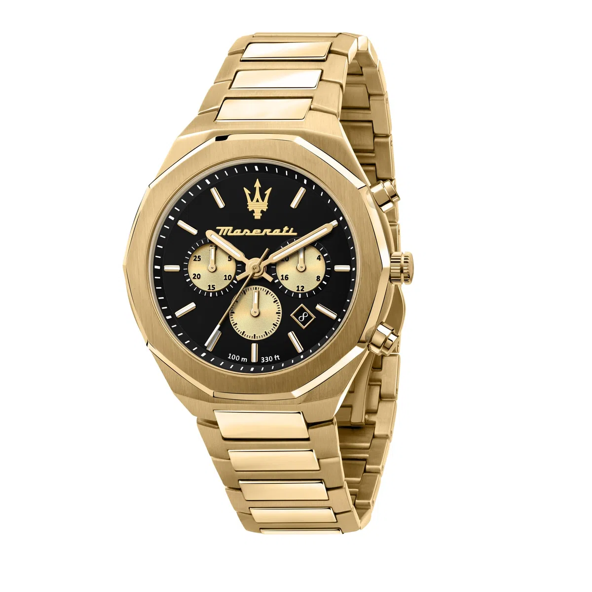 Maserati Reloj Hombre, Colección Stile, Cuarzo, Cronógrafo, en Acero, PVD Oro - R8873642001