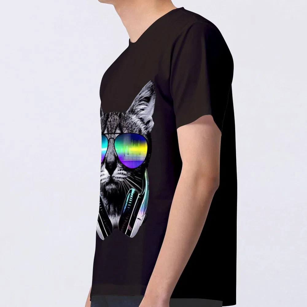 Camiseta clásica para hombre, camiseta de manga corta con gráficos, color blanco fresco, camiseta casual de primera calidad