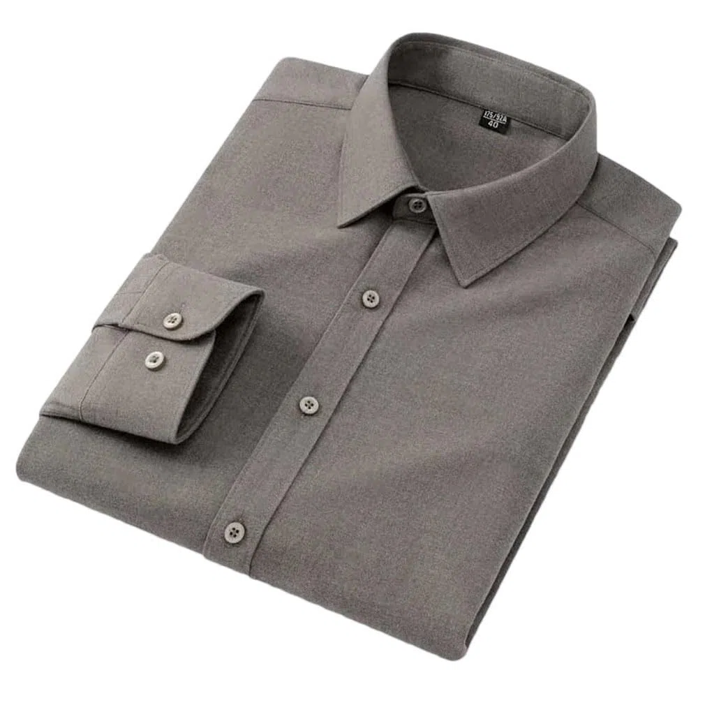 Camisas de manga larga para hombre, ajustadas, de lana, para oficina, diseñador, elegante, con botones, S9790, XXL