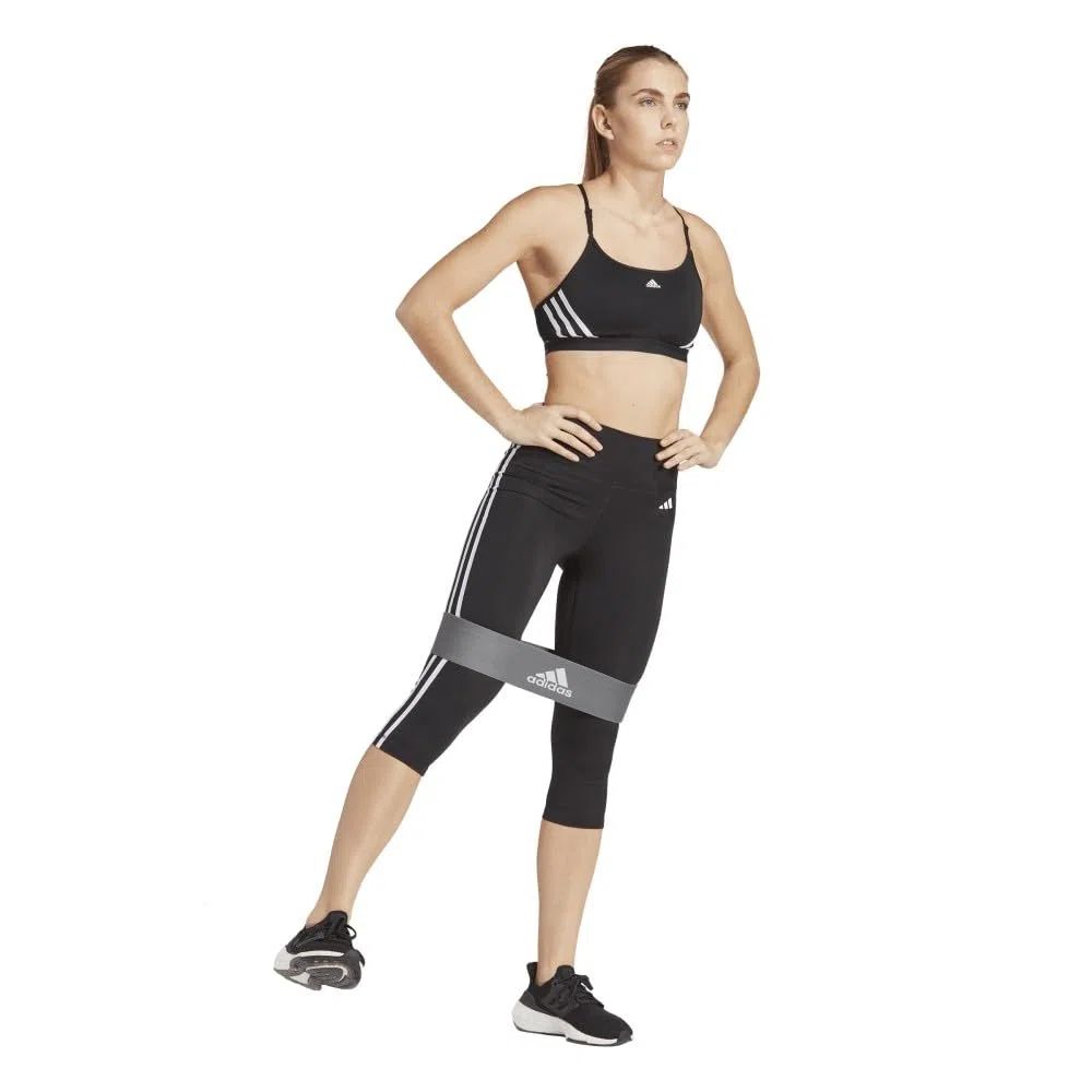 adidas Leggings Largos para Mujer Essentials con 3 Rayas de Cintura Alta