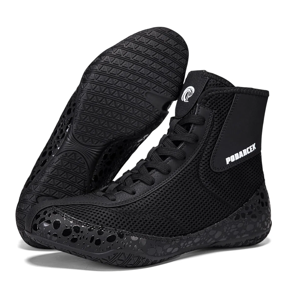 Zapatillas De Boxeo para Hombre De Caña Alta, Transpirables, con Cordones, para Entrenamiento De Boxeo, Kickboxing, Gimnasio Y Competiciones Deportivas