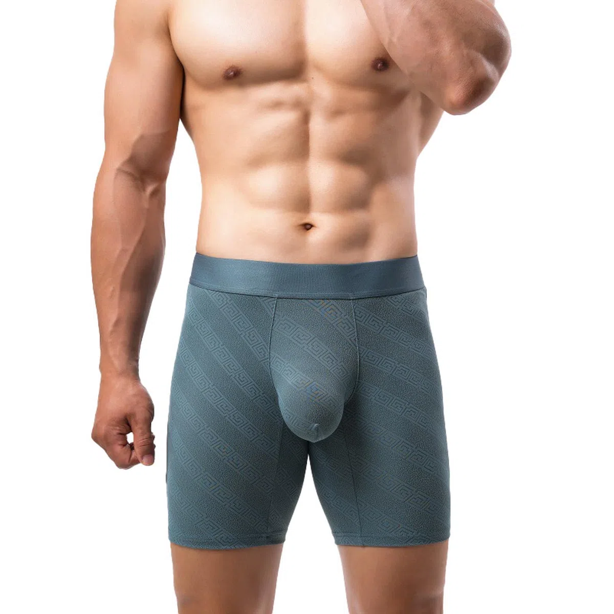Faringoto Calzoncillos tipo bóxer para hombre, ropa interior de pierna extendida