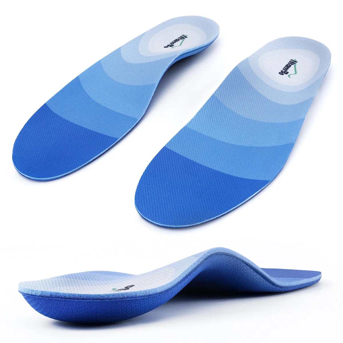 Plantillas profesionales para fascitis plantar, plantillas profesionales para aliviar el dolor, 250 libras + soporte dinámico, inserciones de liberación de pies planos para caminar durante mucho