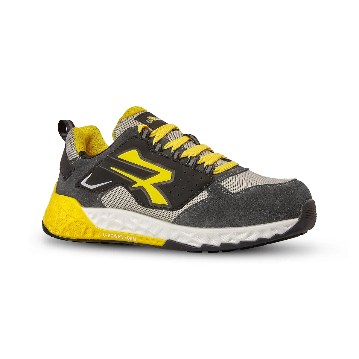 U-Power Don't Worry... BE Happy! Stark - Zapatos de Seguridad Profesionales, Unisex, para Adulto, Negro y Amarillo., 39 EU