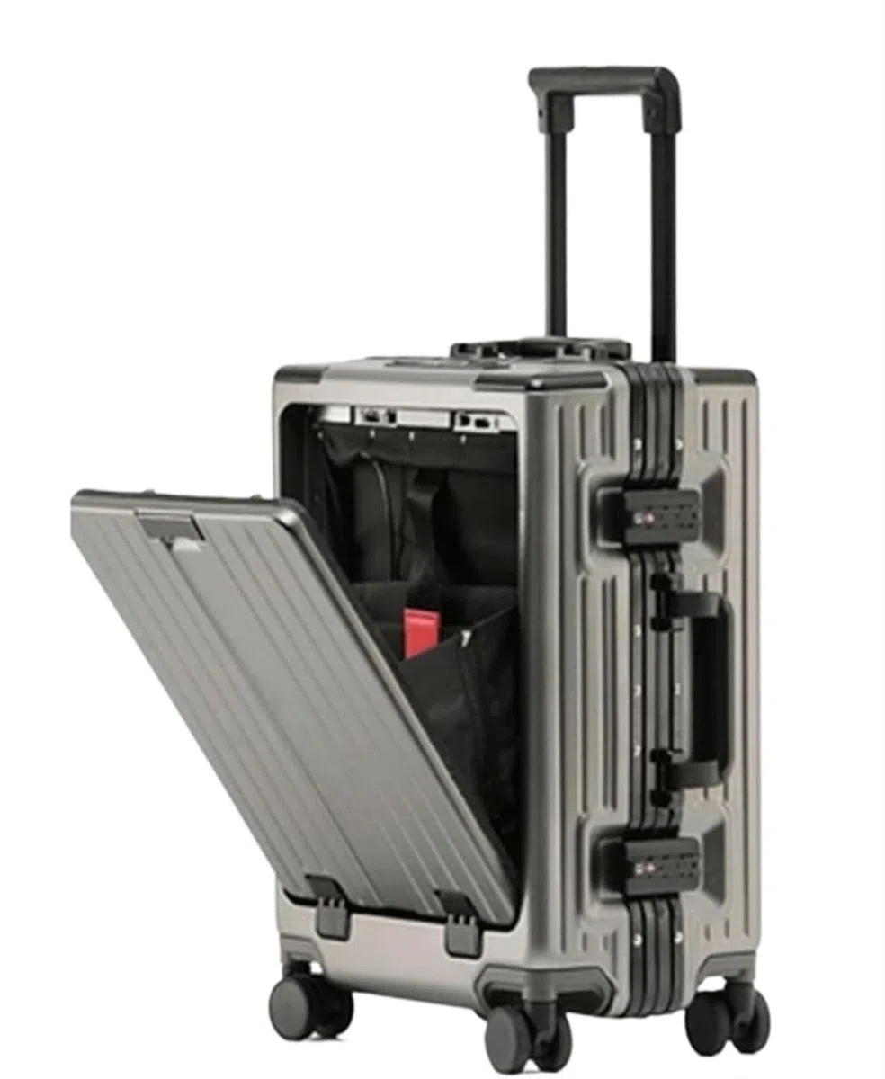 Maletas De Equipaje La Capacidad Grande Continúa El Equipaje con La Maleta Ligera De La Cerradura De Aduanas De TSA del Puerto De Carga por USB Maleta Viaje(A,20 in)