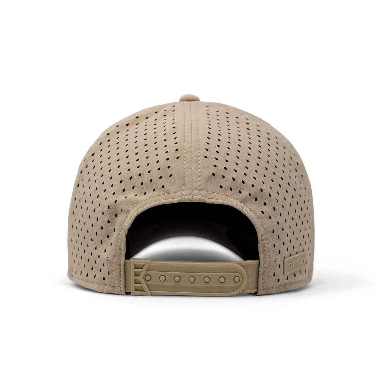 melin A-Game Hydro - Gorras de béisbol de rendimiento para hombre, resistentes al agua, ajustadas, para hombres y mujeres, para golf, correr o entrenar, talla S, Caqui, Small