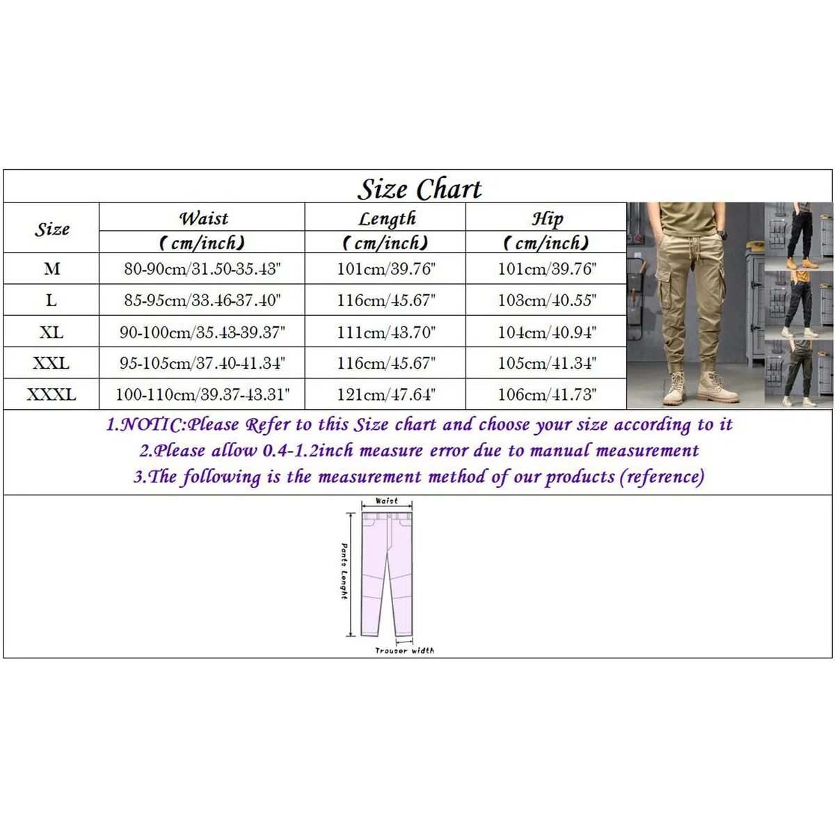 Genérico Pantalones a Cuadros para Hombre Pantalon Chandal Hombre Pantalón Cargo De De Corte Ajustado Pantalón Rectos con Múltiples Bolsillos con Botón a Presión Pantalones Chándal