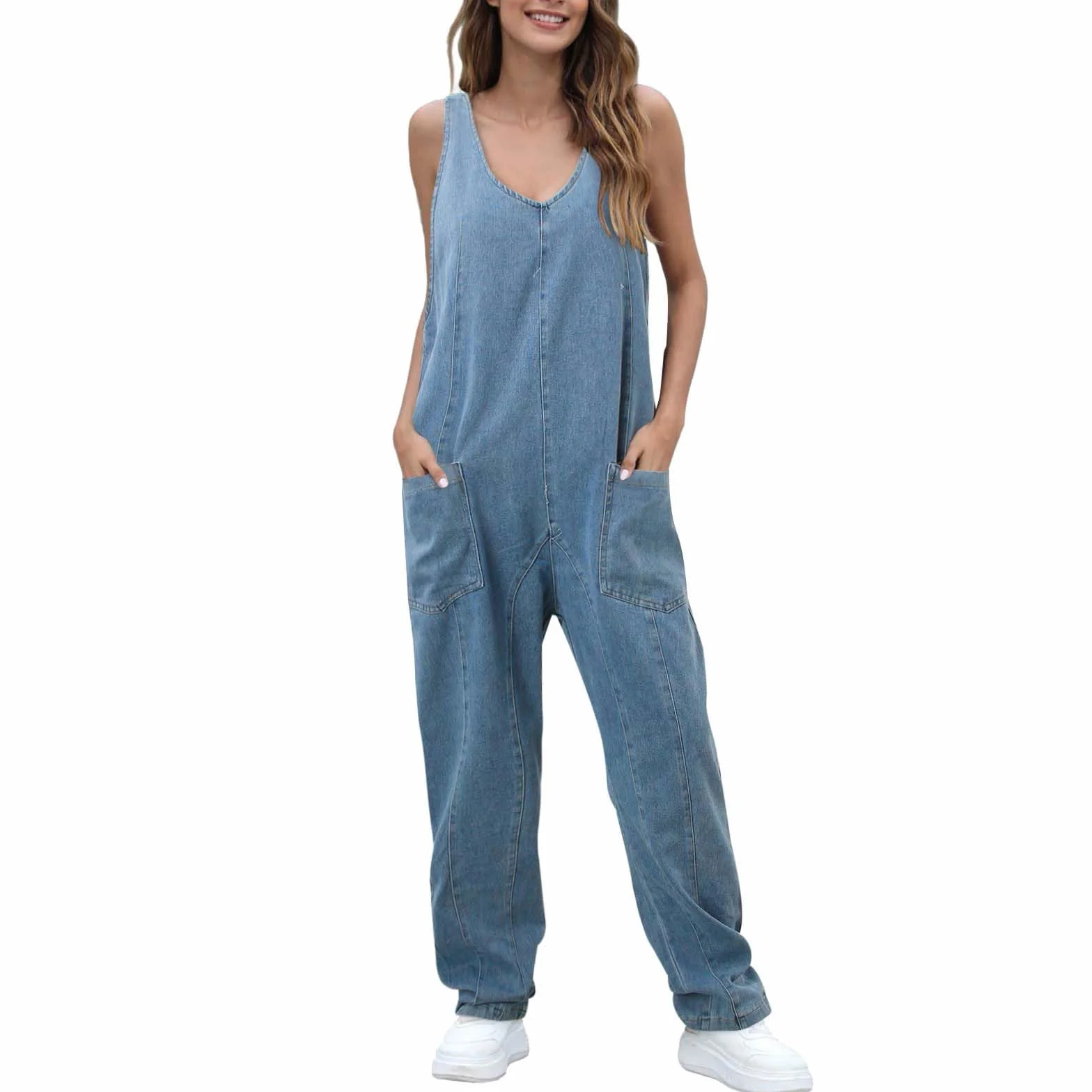 Mono Elegante Mujer Monos Vaqueros Peto Tejano Vestido De Trabajo Jumpsuit Elegantes Vestidos