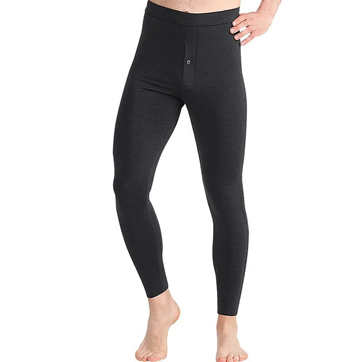 G&F Hombres Pantalones Térmicos Calzoncillos Largos Pantalones Baselayer Bottoms Polainas Ligero Invierno (Color : Dark Gray, Size : L)