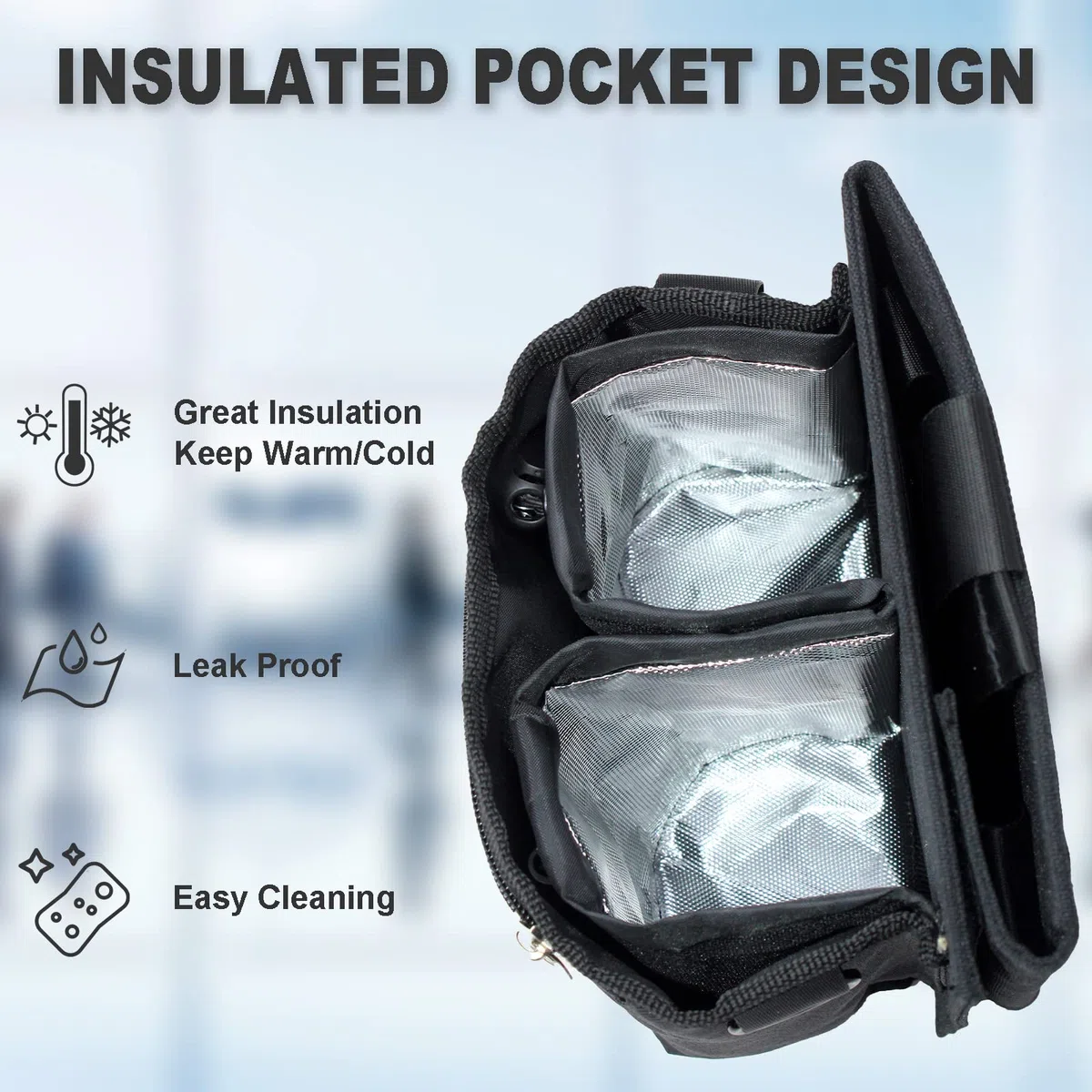 Portavasos de viaje para equipaje con correas de equipaje, organizador de bebidas de mano, accesorios de viaje, regalo para asistentes de vuelo, hombres de negocios, viajeros, se adapta a asas de