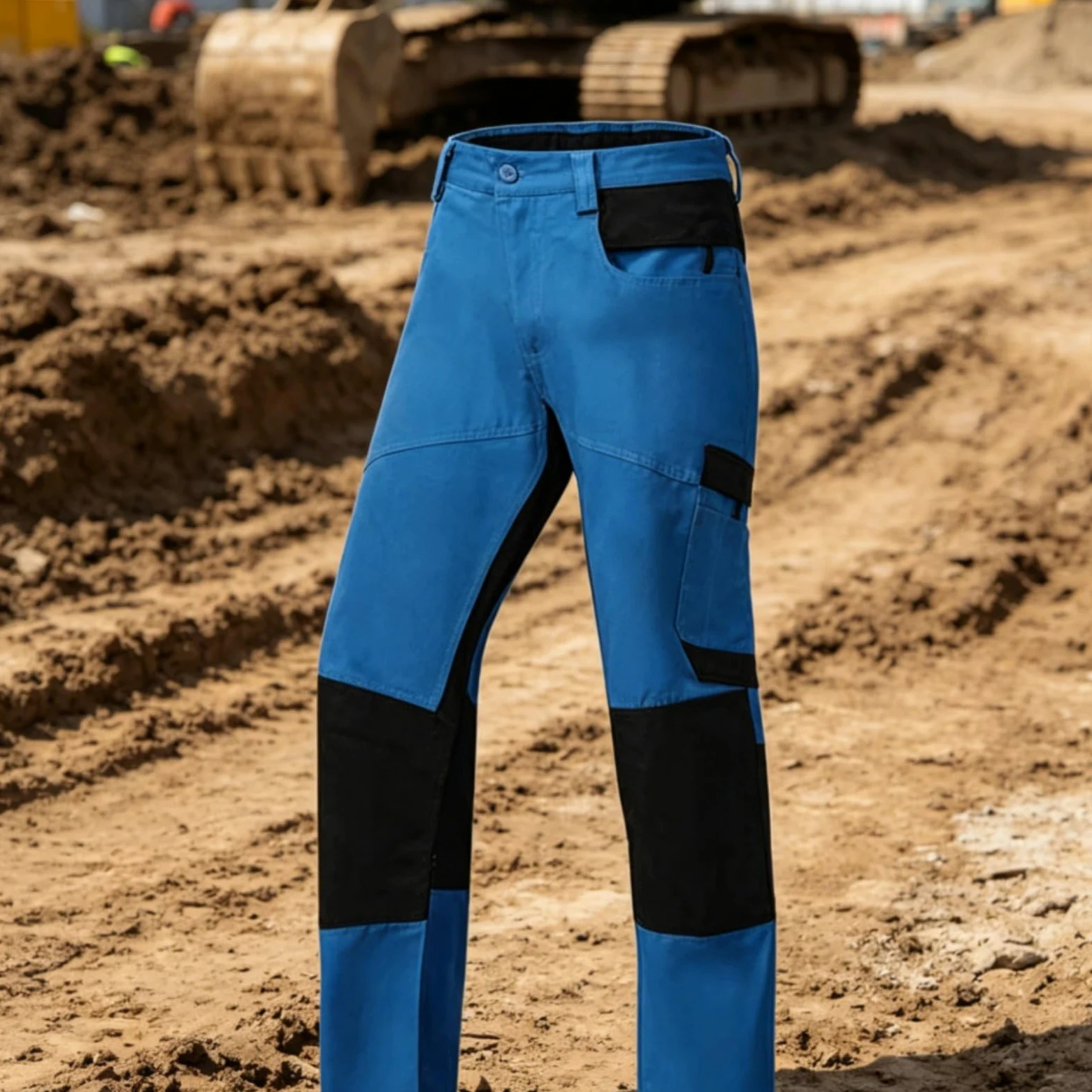 Gralara Pantalones de Trabajo Anticorte Multibolsillo Pantalón Anticorte Resistente a Herramientas de Corte Pantalón para Profesionales, Cortar, Light Blue 38