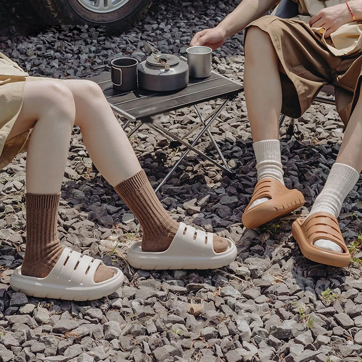 SYJHWDSS Sandalias para Hombre Sandalias Diapositivas para Hombres Zapatos de Verano al Aire Libre Zapatillas de casa Sandalias Exteriores Breathbale