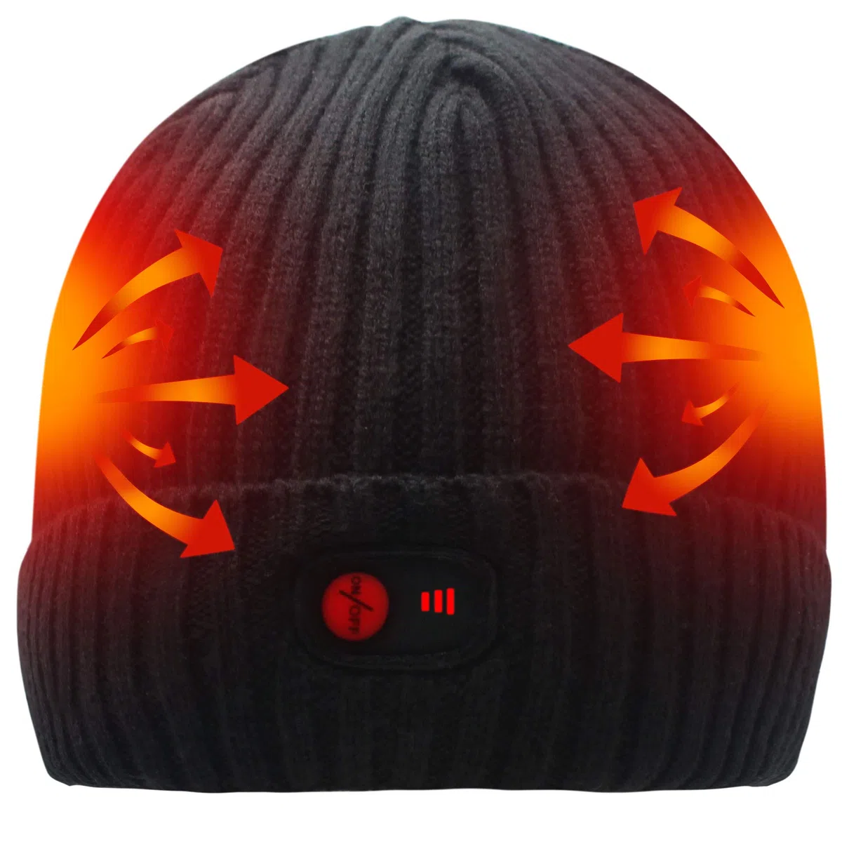 Svpro Gorro calentado con batería recargable de 7,4 V, batería de polímero de litio que dura hasta 3-7 horas, gorro eléctrico calentable para mujeres y hombres, gorro calefactor