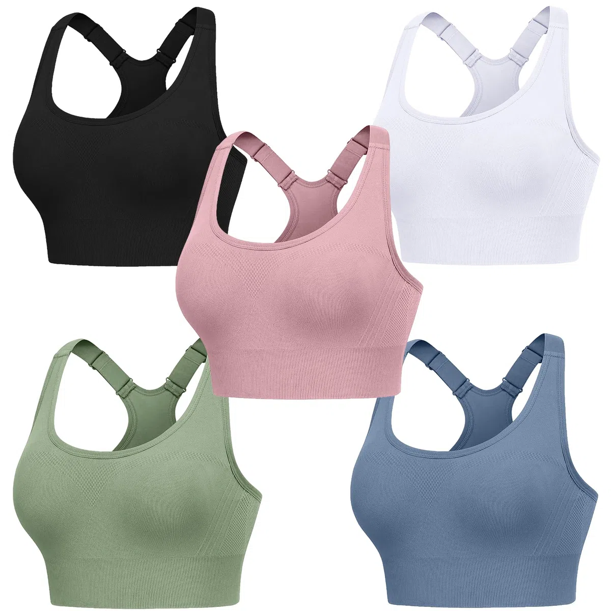 HANERDUN Sujetador Deportivo Mujer Soutien-Gorge de Sport Top Deportivo Alto Impacto Sujetadores Deportivos Sports Bra para Gimnasio Fitness Yoga