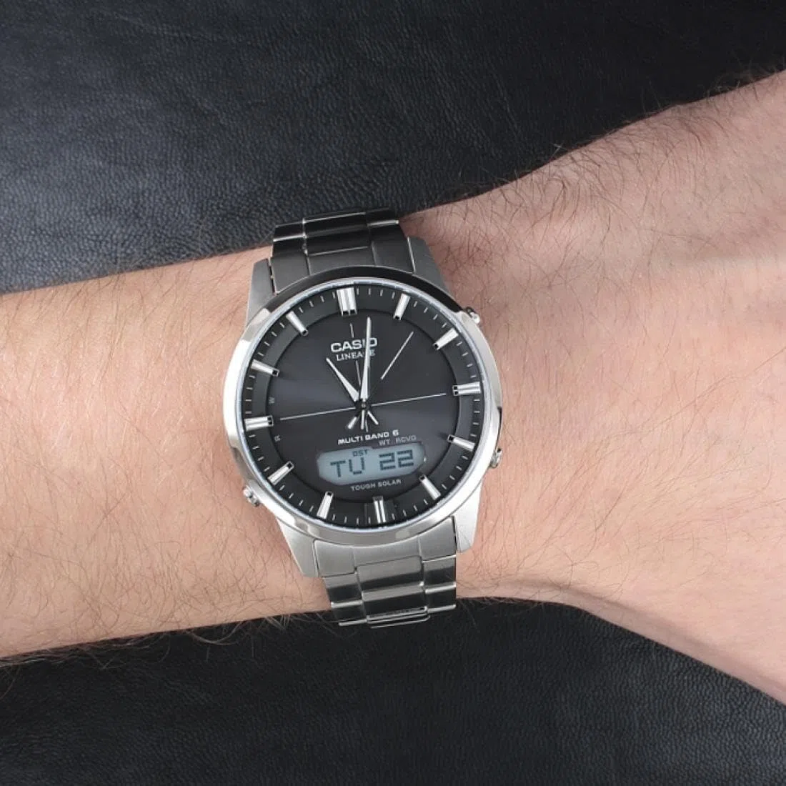 Casio WAVE CEPTOR Reloj Radiocontrolado y solar, Caja sólida, para Hombre