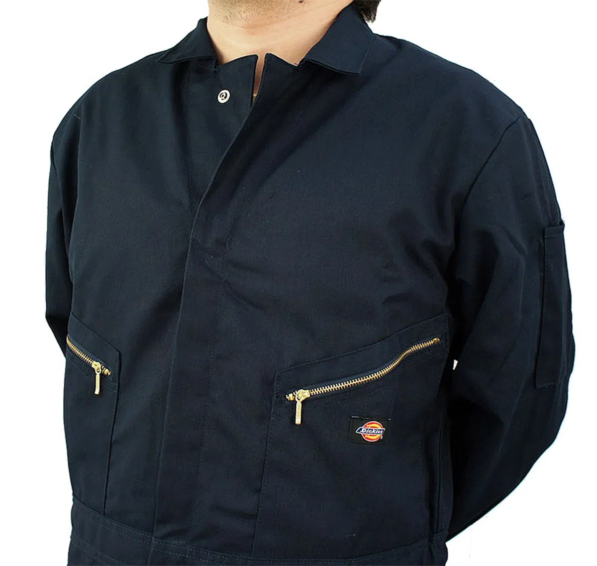 Dickies Mono de Manga Larga de Sarga de 20 g para Hombre, 18 g, Negro, M