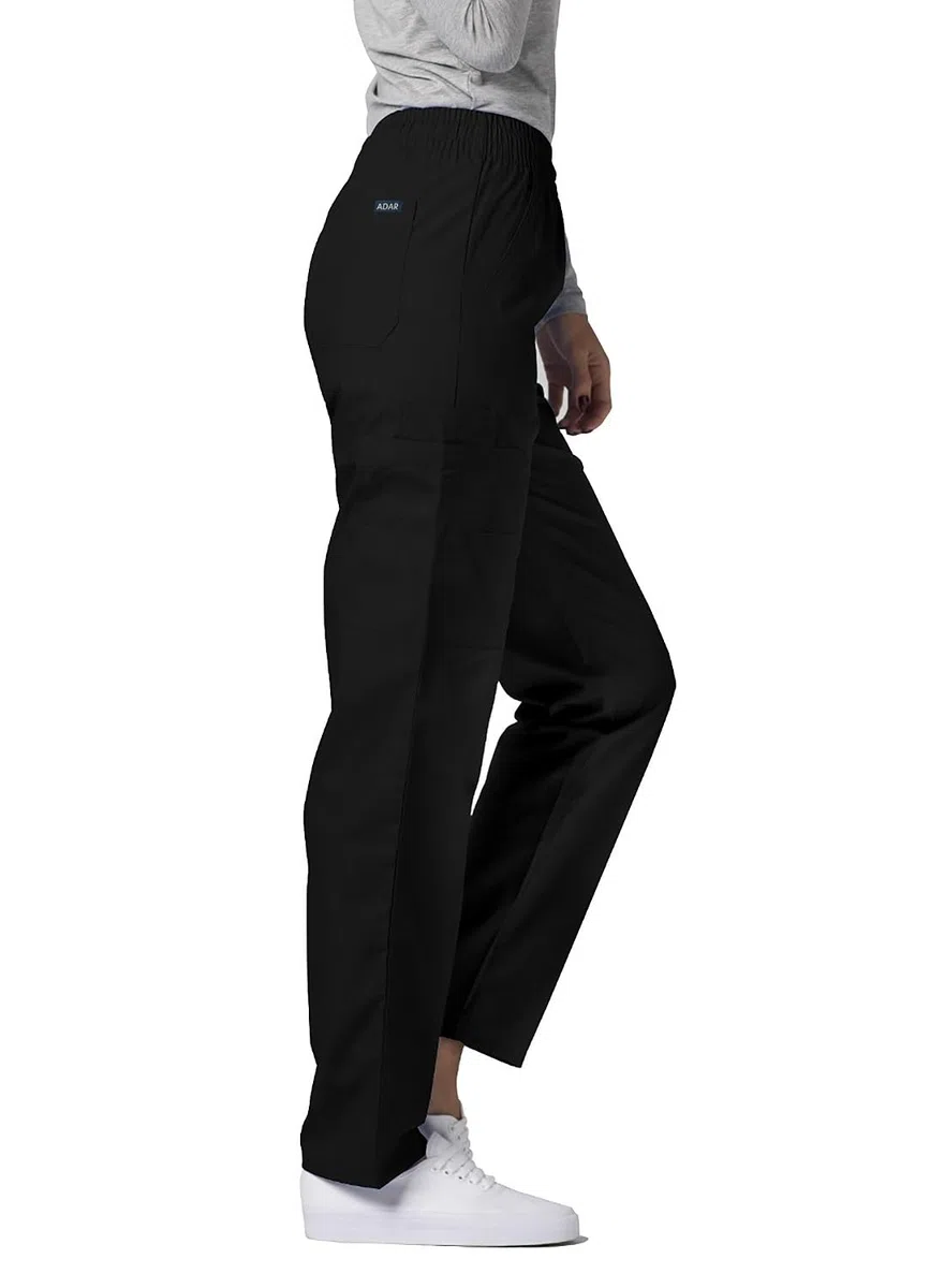 Adar Uniformes médicos para Mujer - Pantalón médico Cargo - 506 - Black - 5X