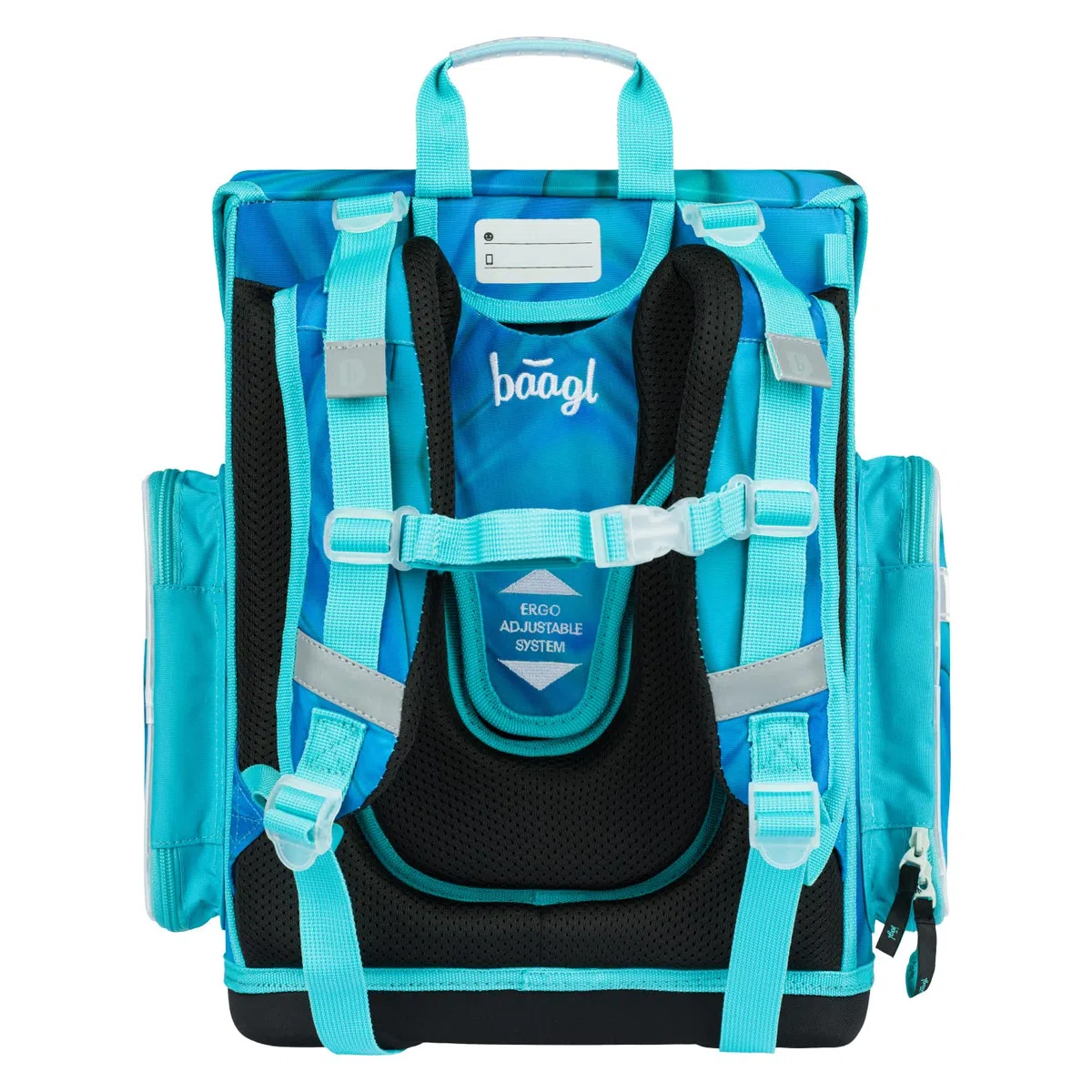 Baagl Juego de 3 mochilas escolares Ergo para 1ª clase, mochila ergonómica para escuela primaria con correa para el pecho, mariposa, Juego de mochila escolar
