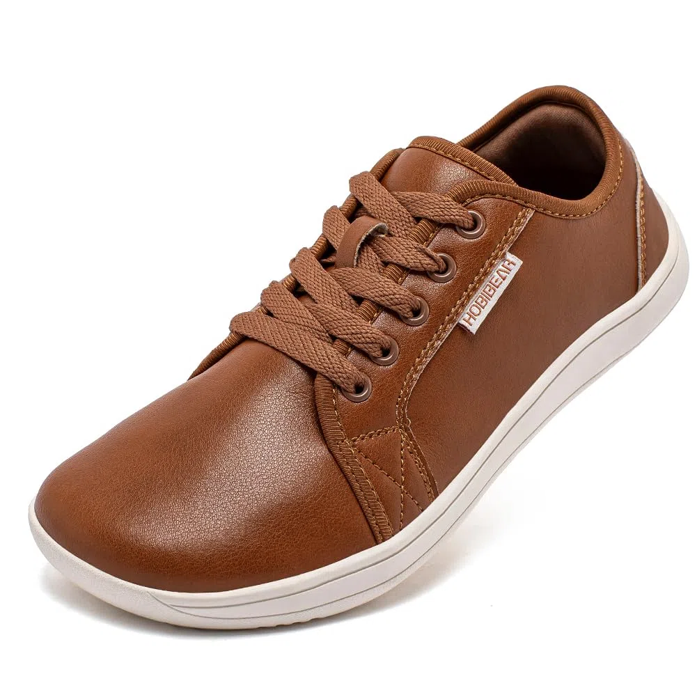 HOBIBEAR Zapatillas anchas minimalistas de moda para hombre y mujer, sin caída, ligeras y cómodas