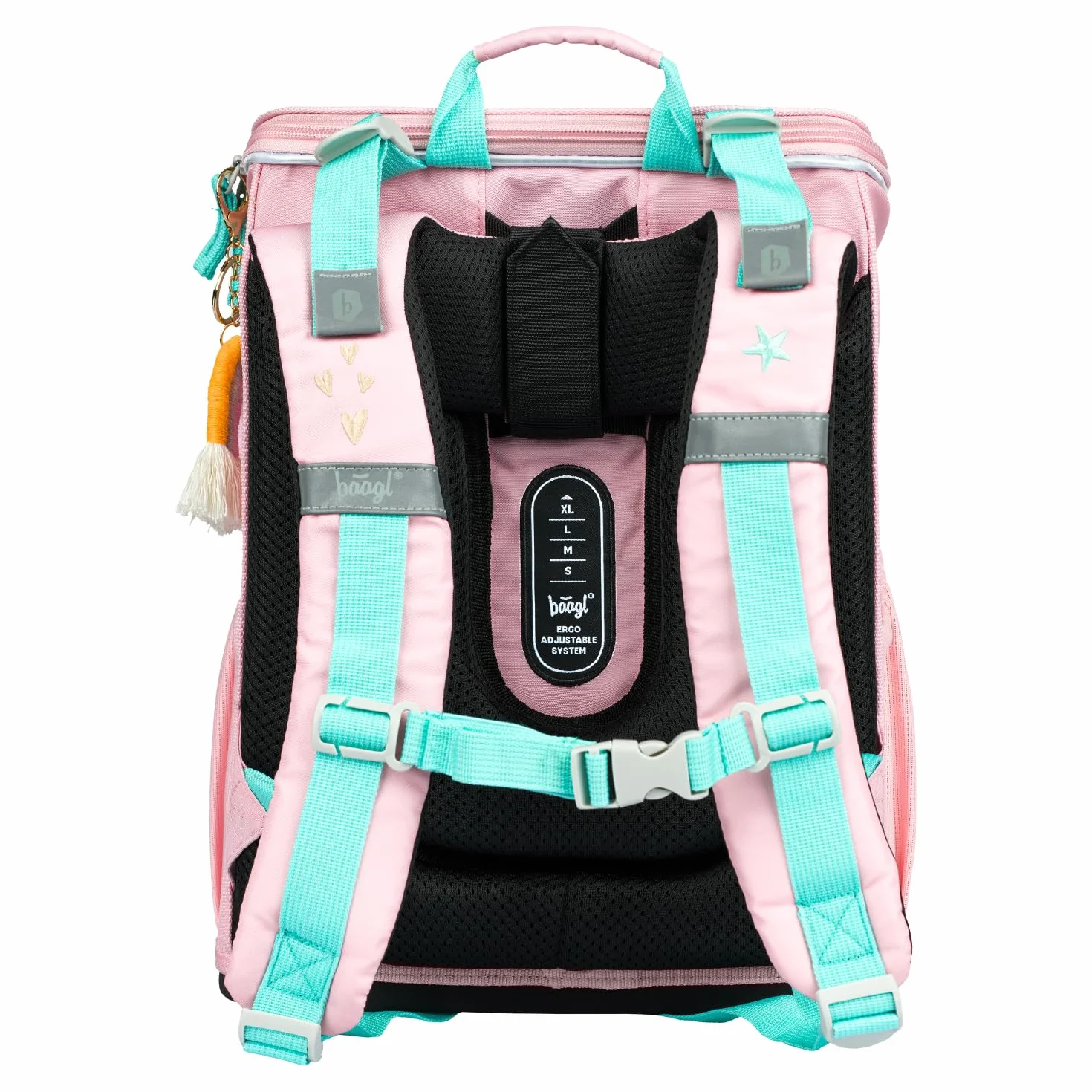 Baagl Mochila escolar para niños y niñas, 3 piezas, mochila escolar Zippy para 1ª clase, mochila escolar primaria con correa para el pecho, mochila escolar ergonómica