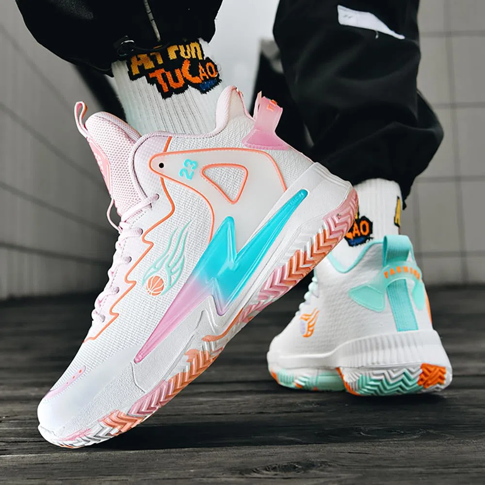 Zapatillas de Baloncesto for Hombre y Mujer, Transpirables, de Moda, Deportivas, Ligeras, Antideslizantes, for Deportes al Aire Libre