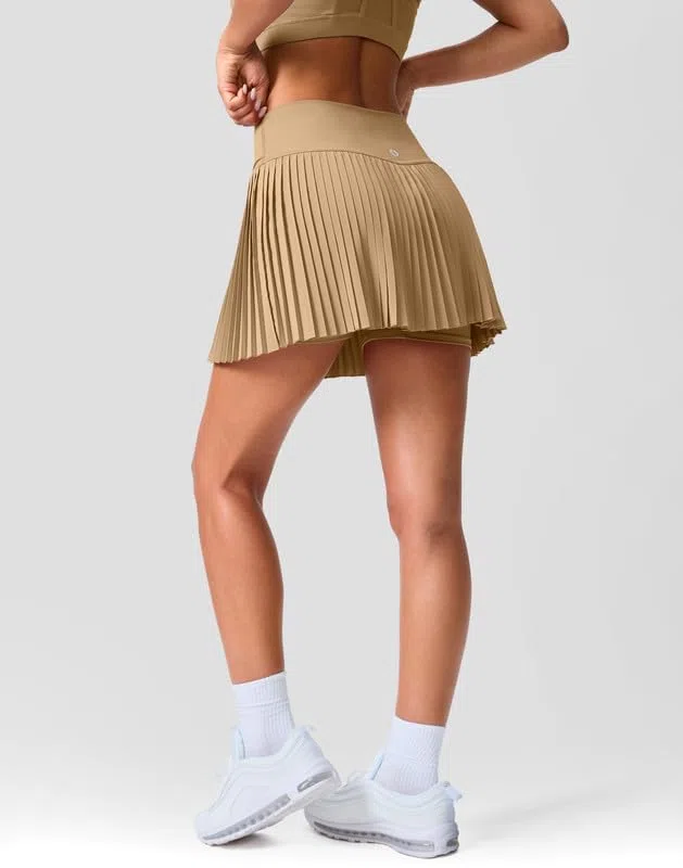 SANTINY Falda de tenis plisada para mujer con bolsillos, pantalones cortos de cintura alta, ligera, atlética, para golf, faldas