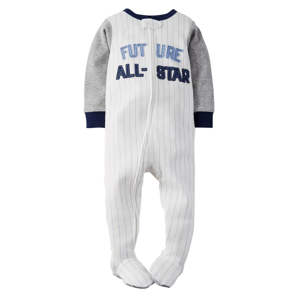 Carter's pijama con pie "Future All-Star" para niños, gris multi, 18 meses