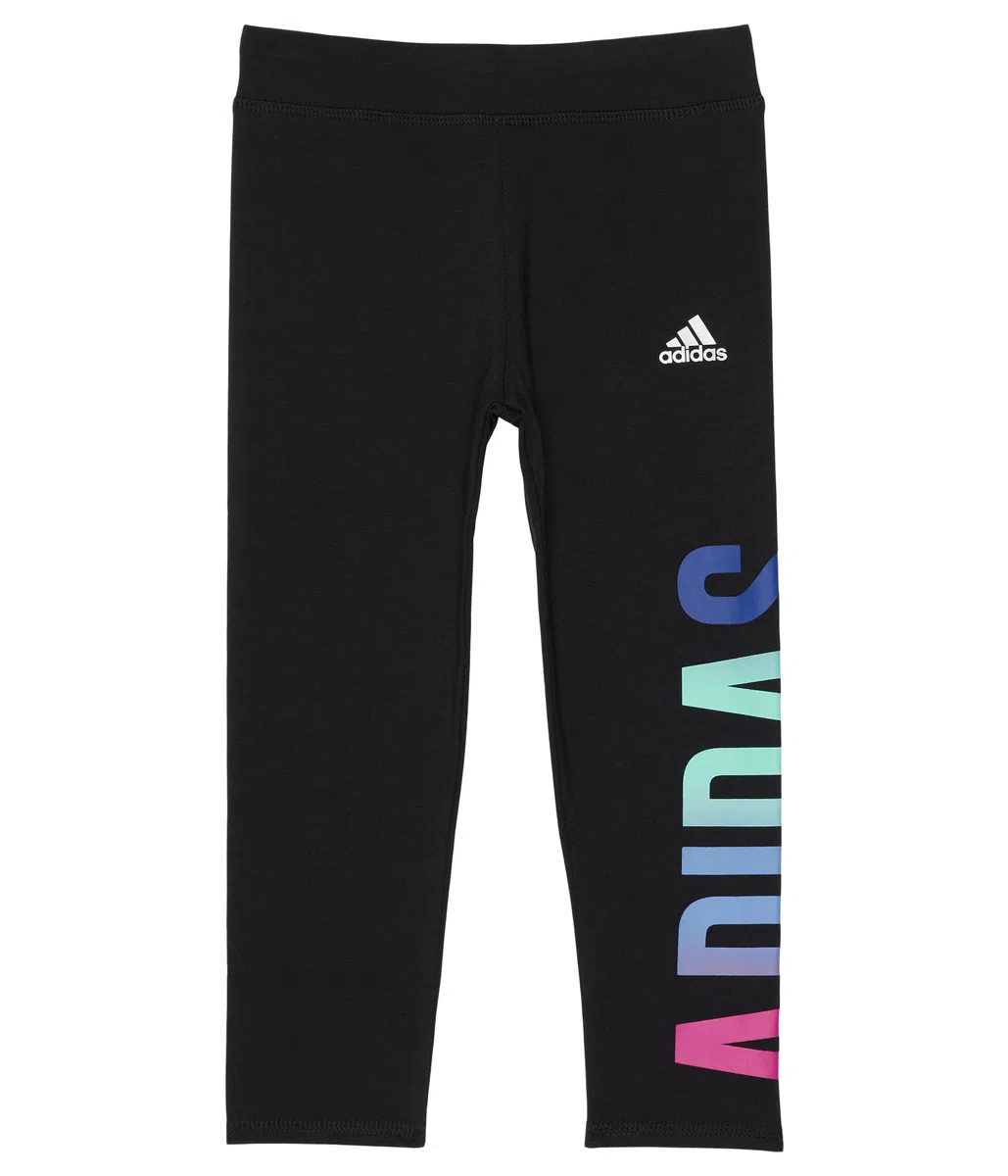 Adidas Medias de algodón 7/8 con logotipo para niña