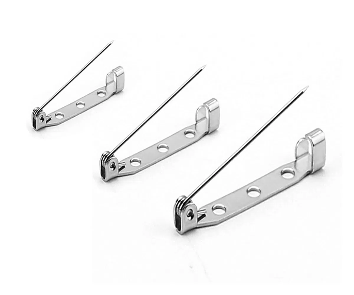 30 broches de Acero Inoxidable for joyería DIY | Pasadores de base de cierre de metal 14 mm 17 mm 19 mm 25 mm 37 mm