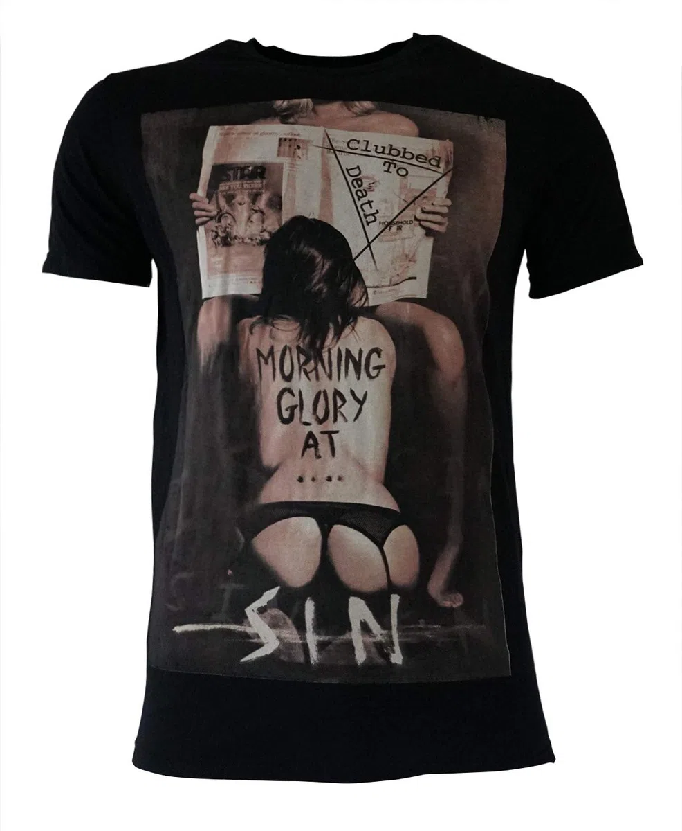 Religion Morning Glory Black - Camiseta para hombre Negro M