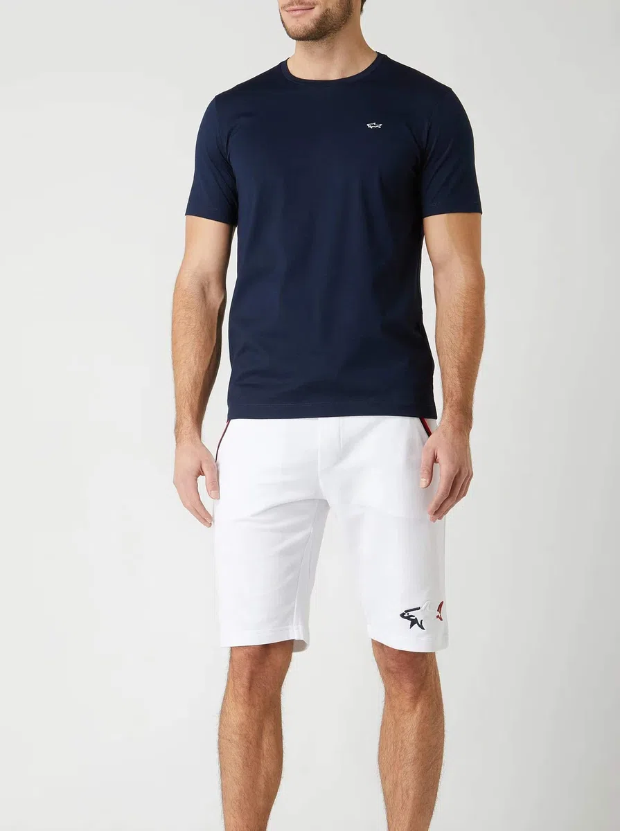 PAUL & SHARK 9849AD Maglia uomo Blue Cotton t-Shirts Men