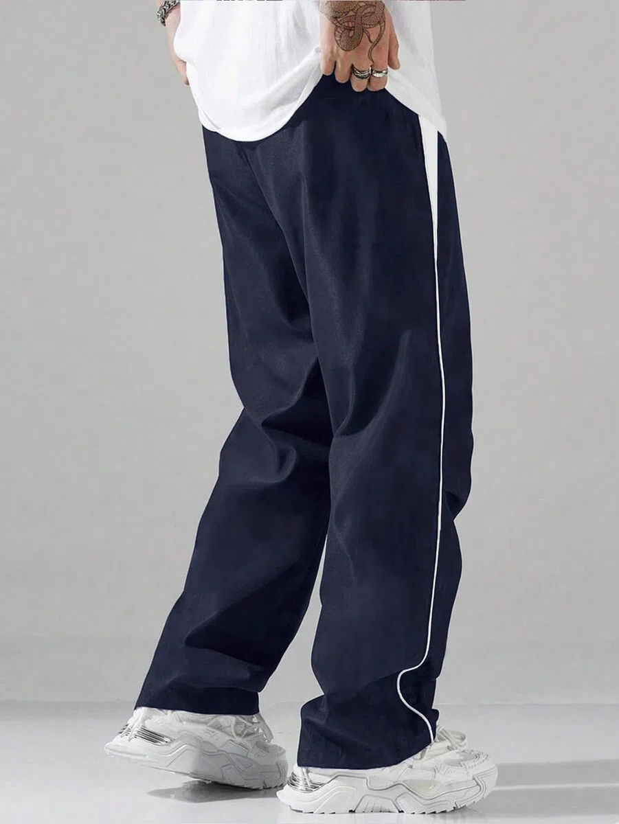AVANOVA Pantalones de chándal negros para hombre – Cintura con cordón, ajuste holgado, pantalones deportivos de secado rápido, pantalones deportivos ligeros y transpirables (Track 40)