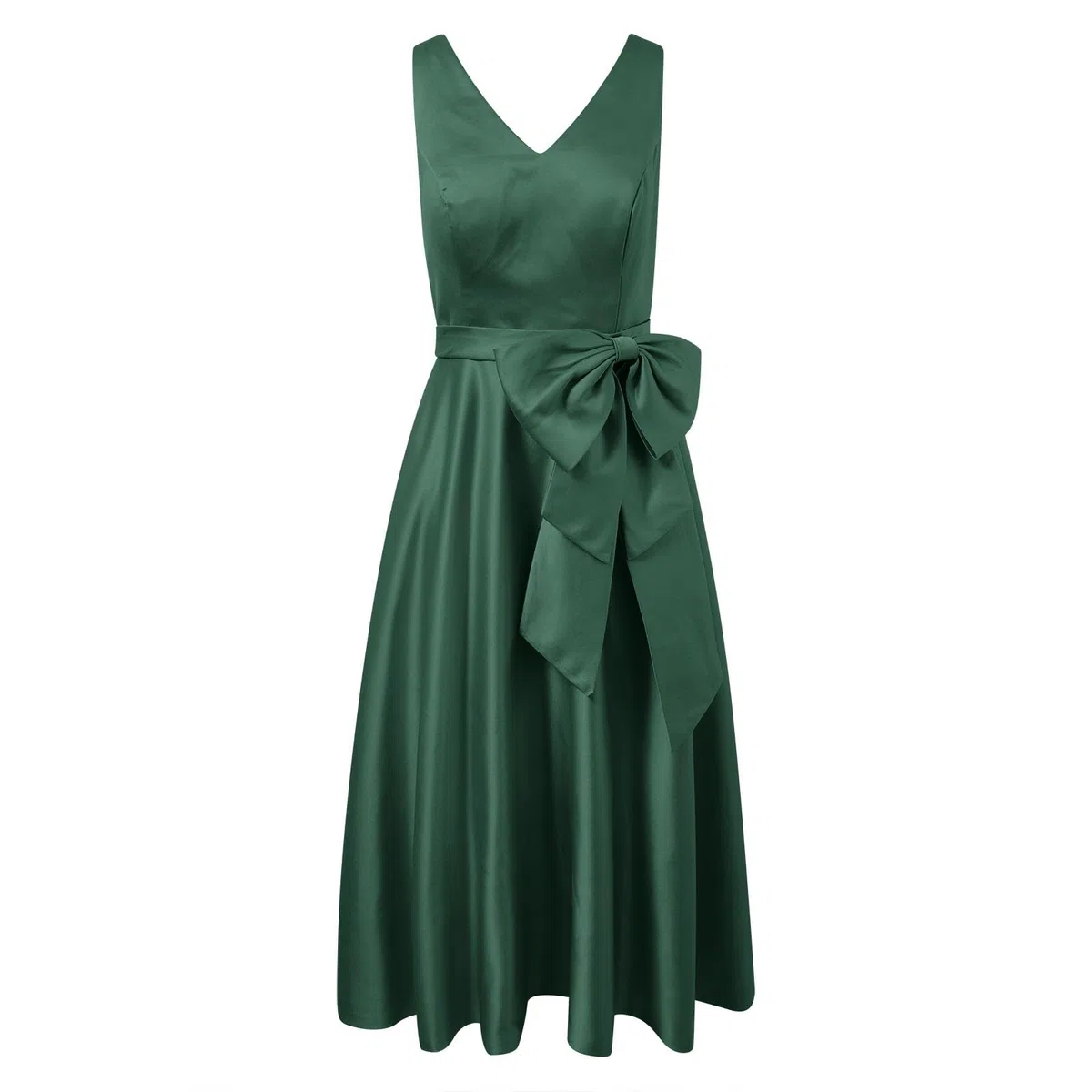 Elegante Vestido de Noche Formal de satén para Banquetes y Celebraciones, con diseño y Ajuste cómodo.