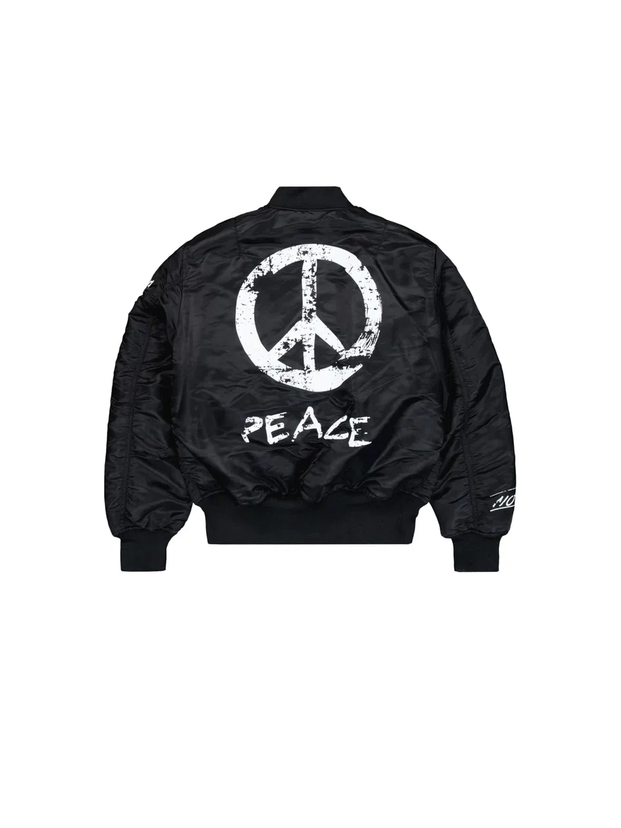 ALPHA INDUSTRIES Ma-1 Peace Chaqueta bomber Hombre (Pack de 1)