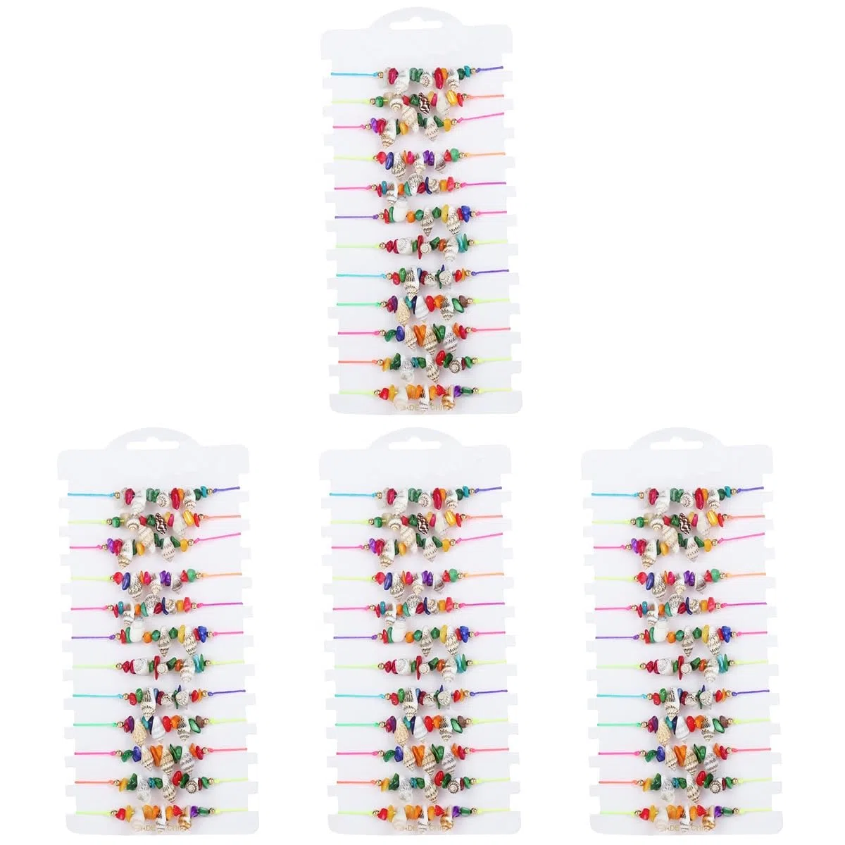 FRCOLOR Tobilleras De Naturales Para Mujer Joyería De Bohemia Y Conjunto De Tobilleras 12 Piezas X 4