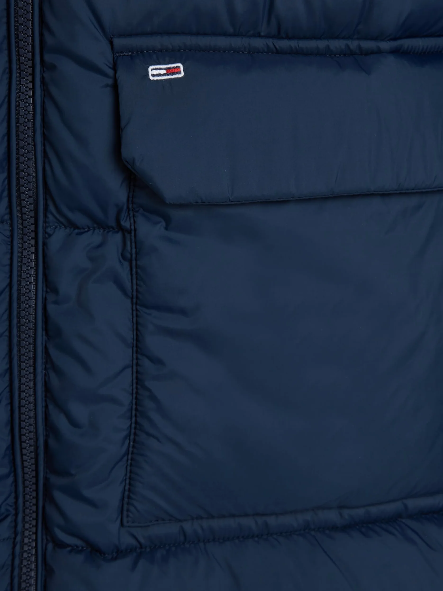 Tommy Jeans Abrigo de Plumas Mujer Midi Puffer con Capucha