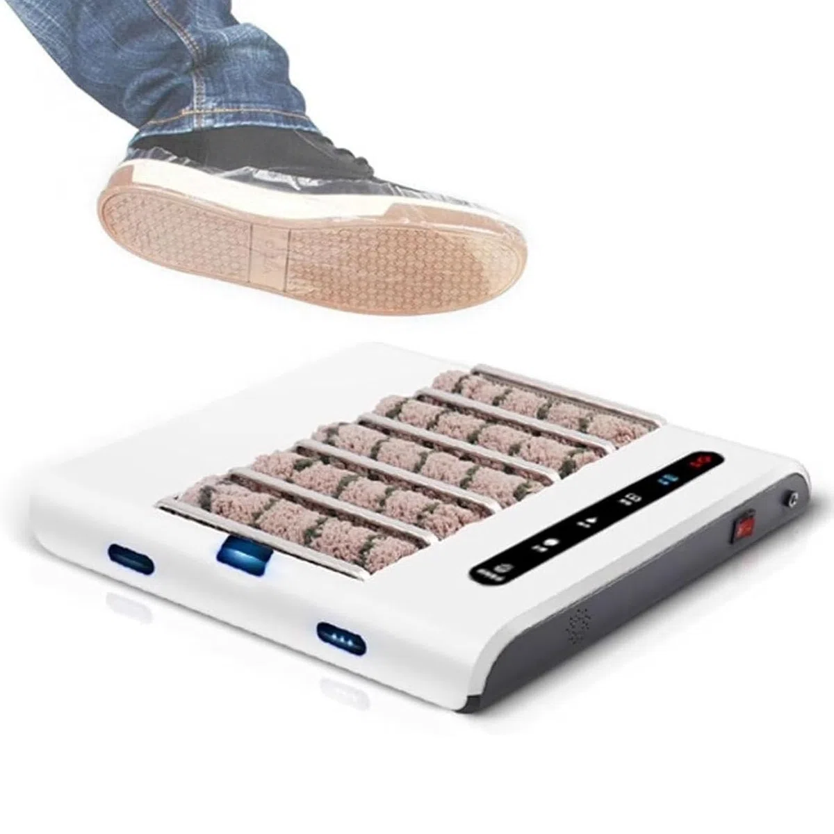 Limpiador de suela de zapatos, máquina automática de 500 rpm, succión de 1000 PA, limpieza rápida en 5 segundos, sin agua, para entrada de oficina en casa