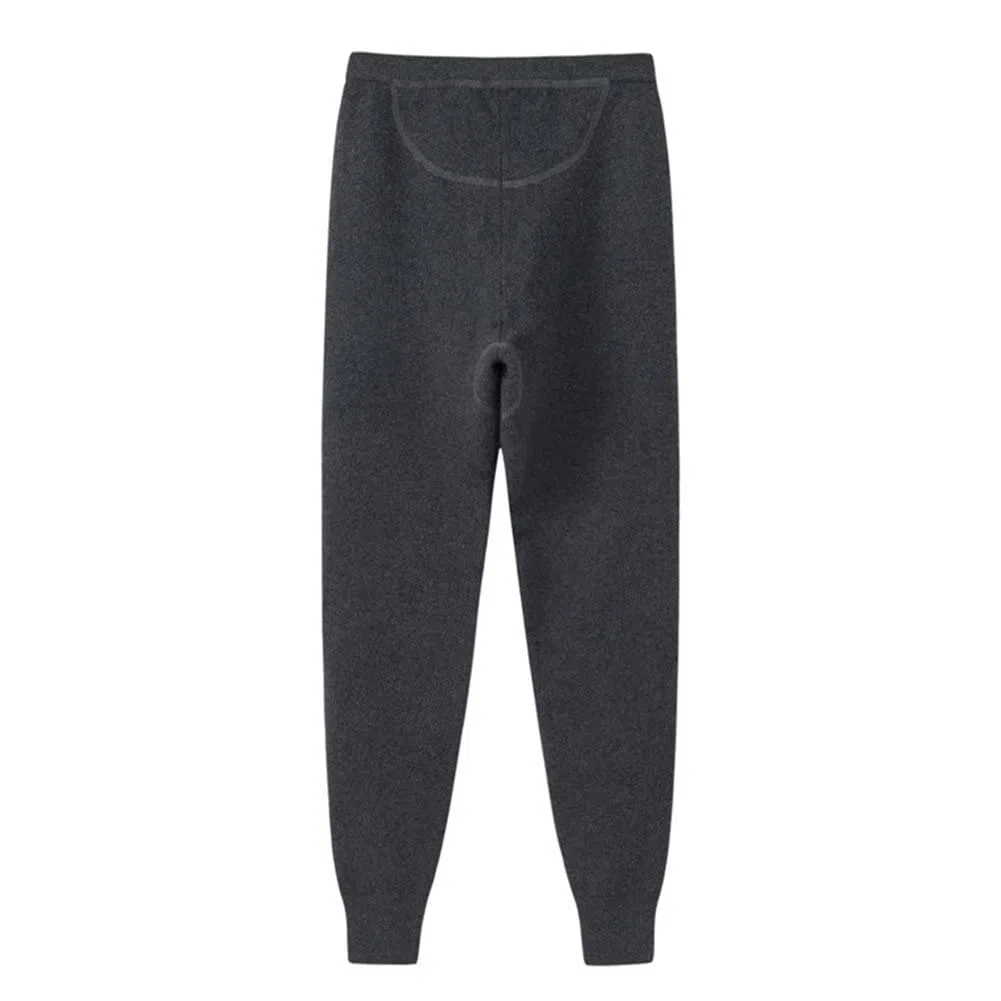 Hombres Pantalones de Invierno 100% Cachemira Pantalones térmicos Ropa Interior Caliente Leggings pantalón de Senderismo Esquí Escalada Camping Ciclismo