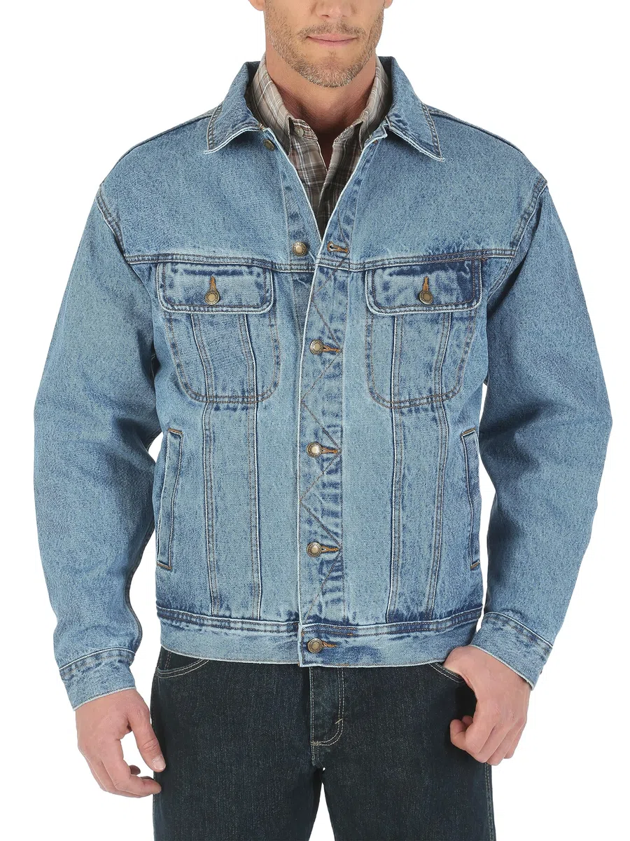 Wrangler Herren Rugged Wear Unlined Denim Jacke Rugged Wear Ungefütterte Jeansjacke