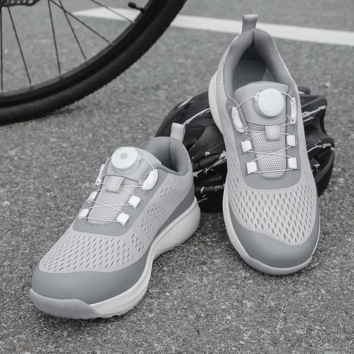 Zapatos De Bicicleta De Montaña, Zapatillas de Ciclismo MTB para Interiores Y Exteriores Compatibles con SPD 2 Pernos con Tacos