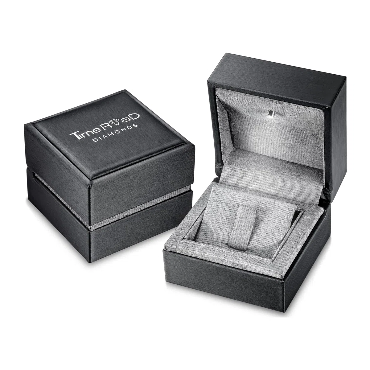 Time RoaD Anillo Mujer Cruzado con Diamantes Oro Blanco 9K de 375 ml - Diseño Ergonómico y Ajuste Perfecto DIA00044 - Ideal para Compromiso - Pedida - Alianza - Promesa - Anillos Mujer