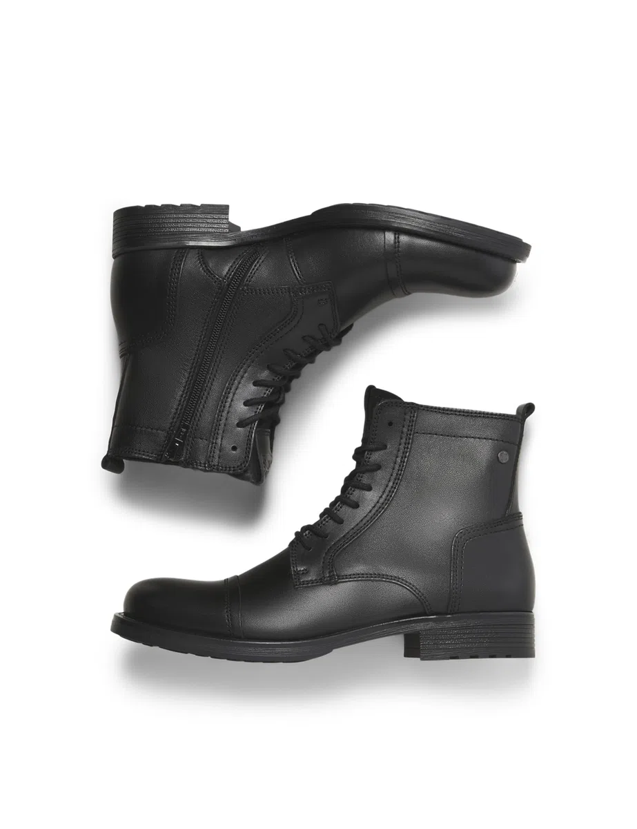 JACK & JONES Jfwrussel Leather Brown Stone 19 - Botas Estilo Motero Hombre