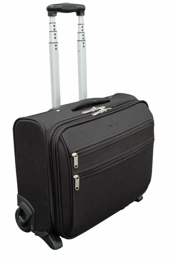 060318 - Maleta pequeña con Ruedas (Horizontal, 43 x 22 x 33 cm), Color Negro