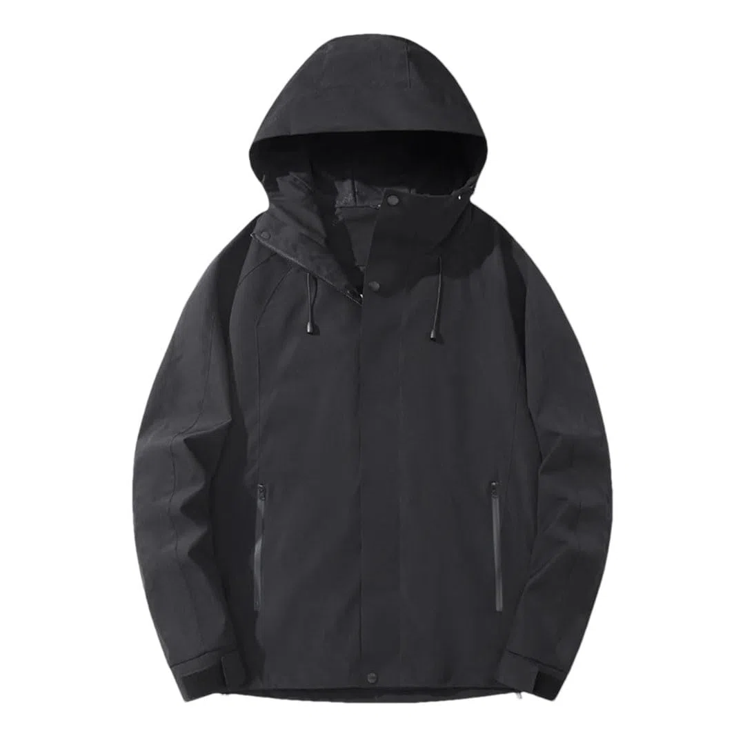 Ropa deportiva de montañismo para hombre, color sólido, para ocio, resistente al viento, transpirable, chaqueta de aventura