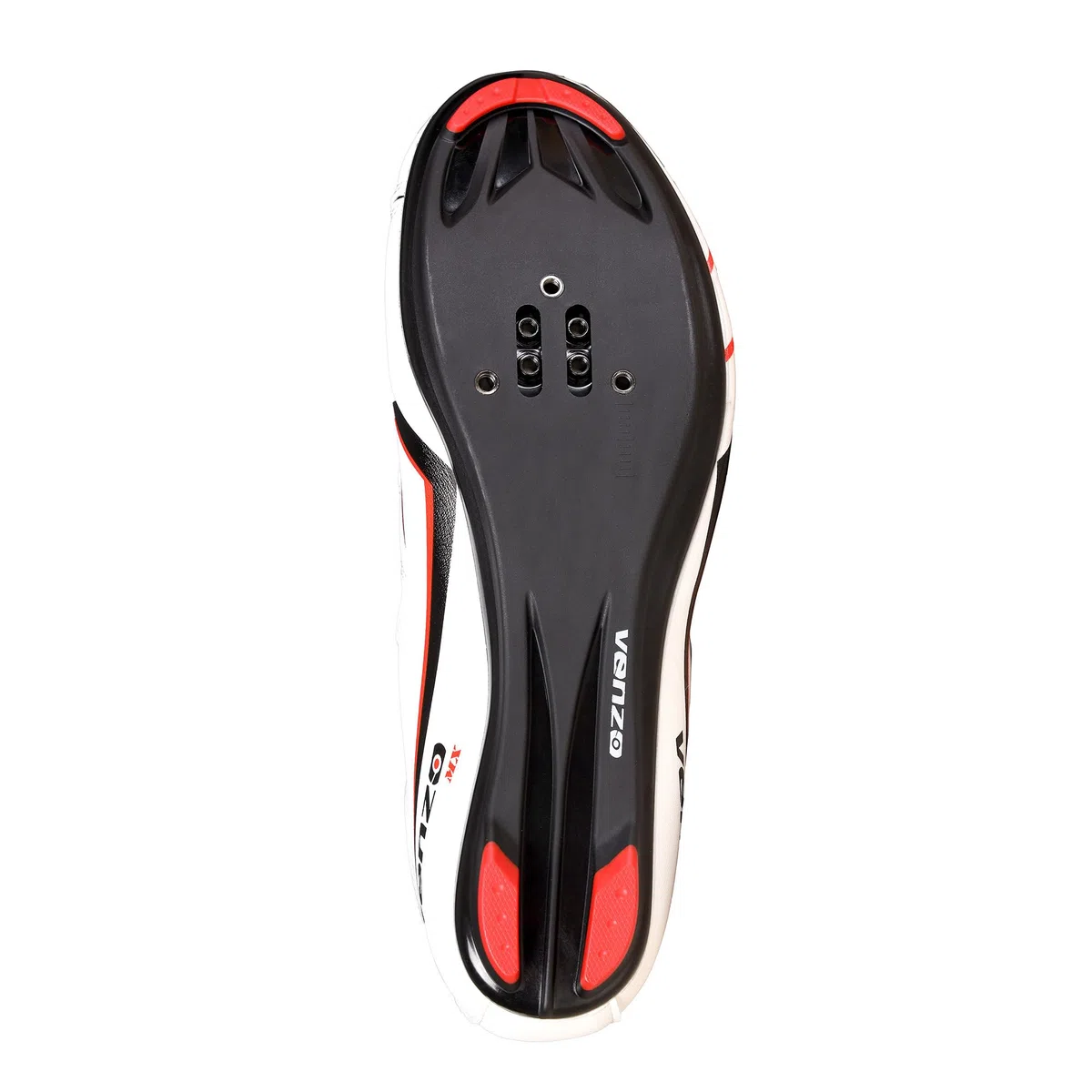 Venzo Bicycle - Zapatos de Ciclismo de Carretera para Hombre, Talla 3, Black